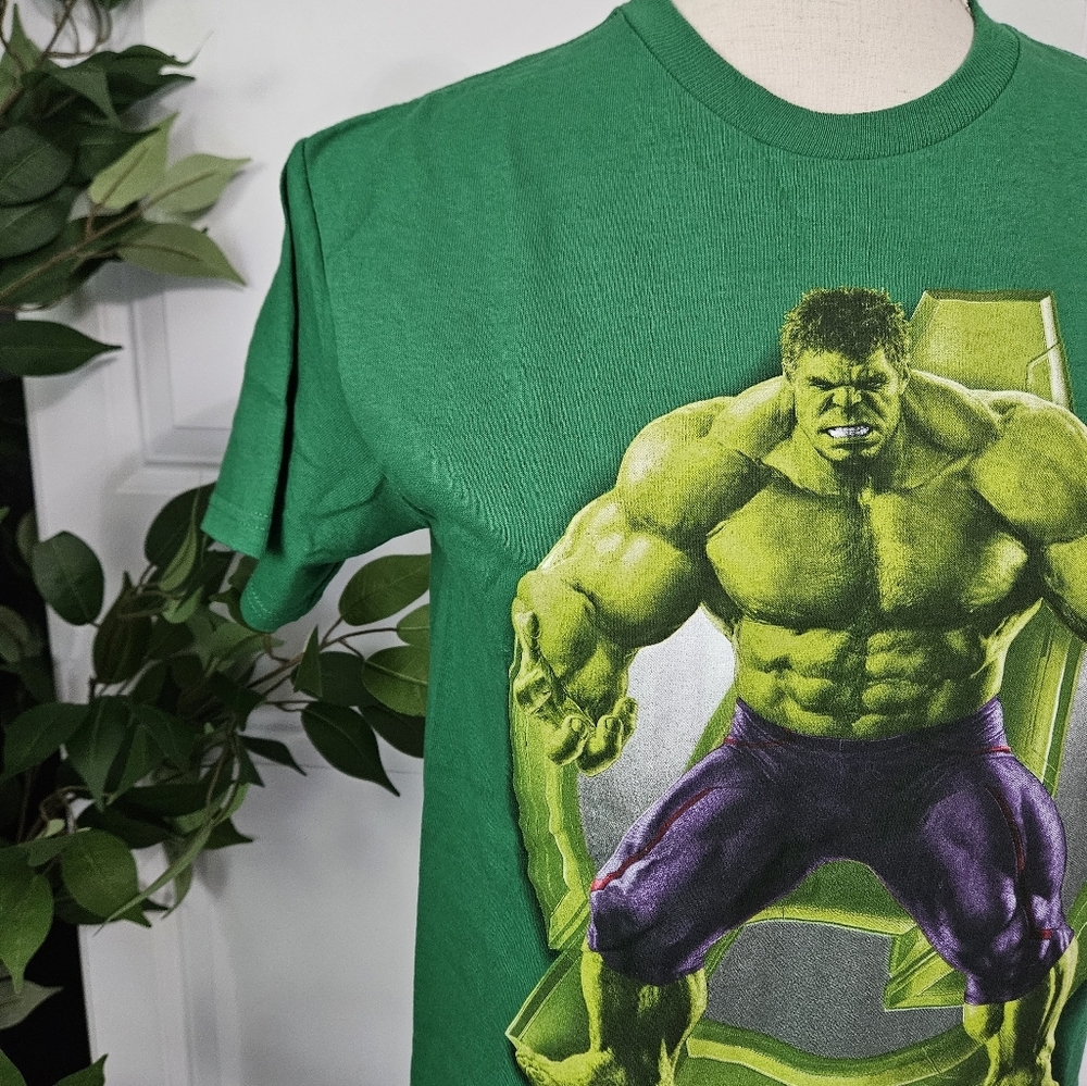 MAD Engine Green Hulk Graphic Tee NWOT